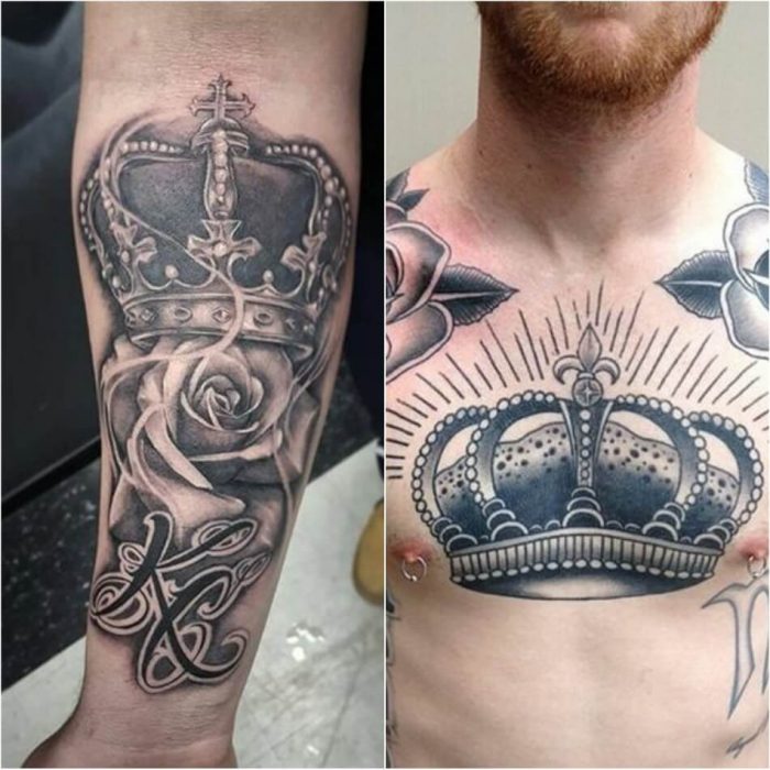 тату корона - мужские тату корона - тату корона для мужчин - татуировка корона эскиз мужские 